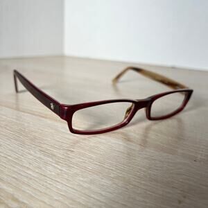 Versace Mod.3003 141 Eyeglasses Red Cream Frames Only Italy 50-16-140